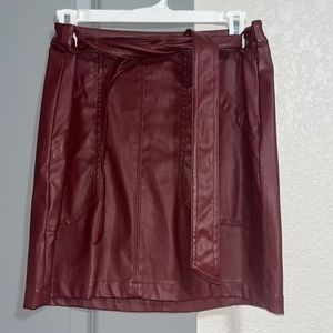 Leather Mini Skirt